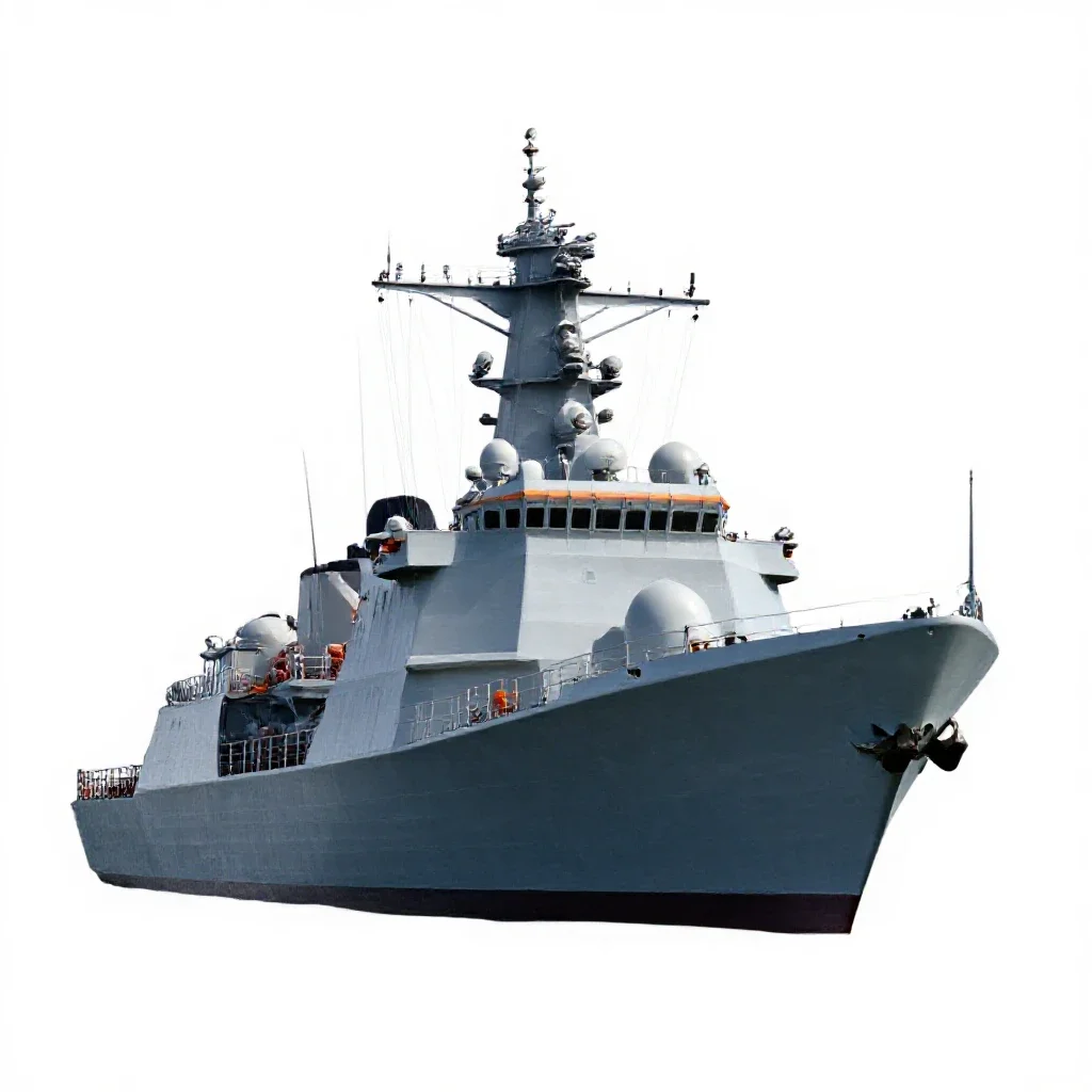 Surface ship isolated on a white background
