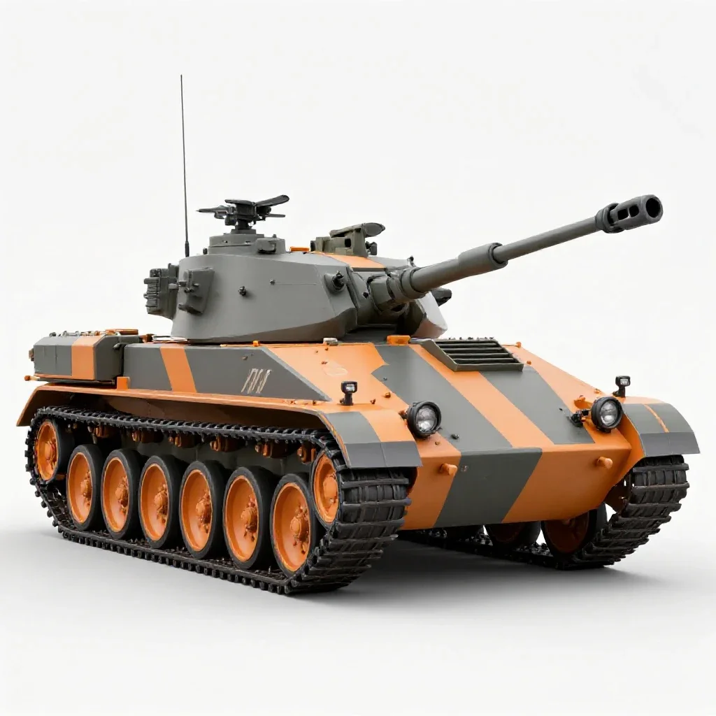 Tank destroyer isolated on a white background