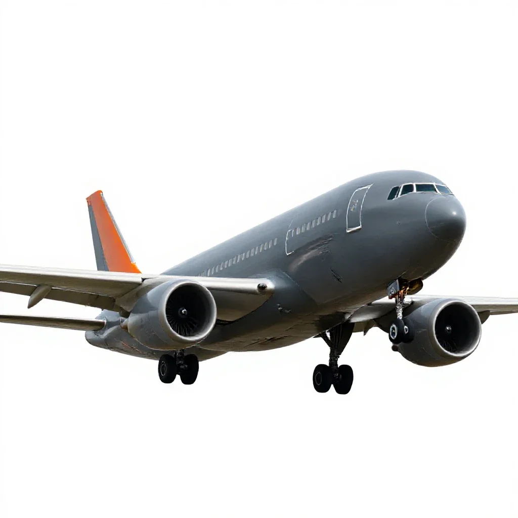 Tanker plane isolated on a white background