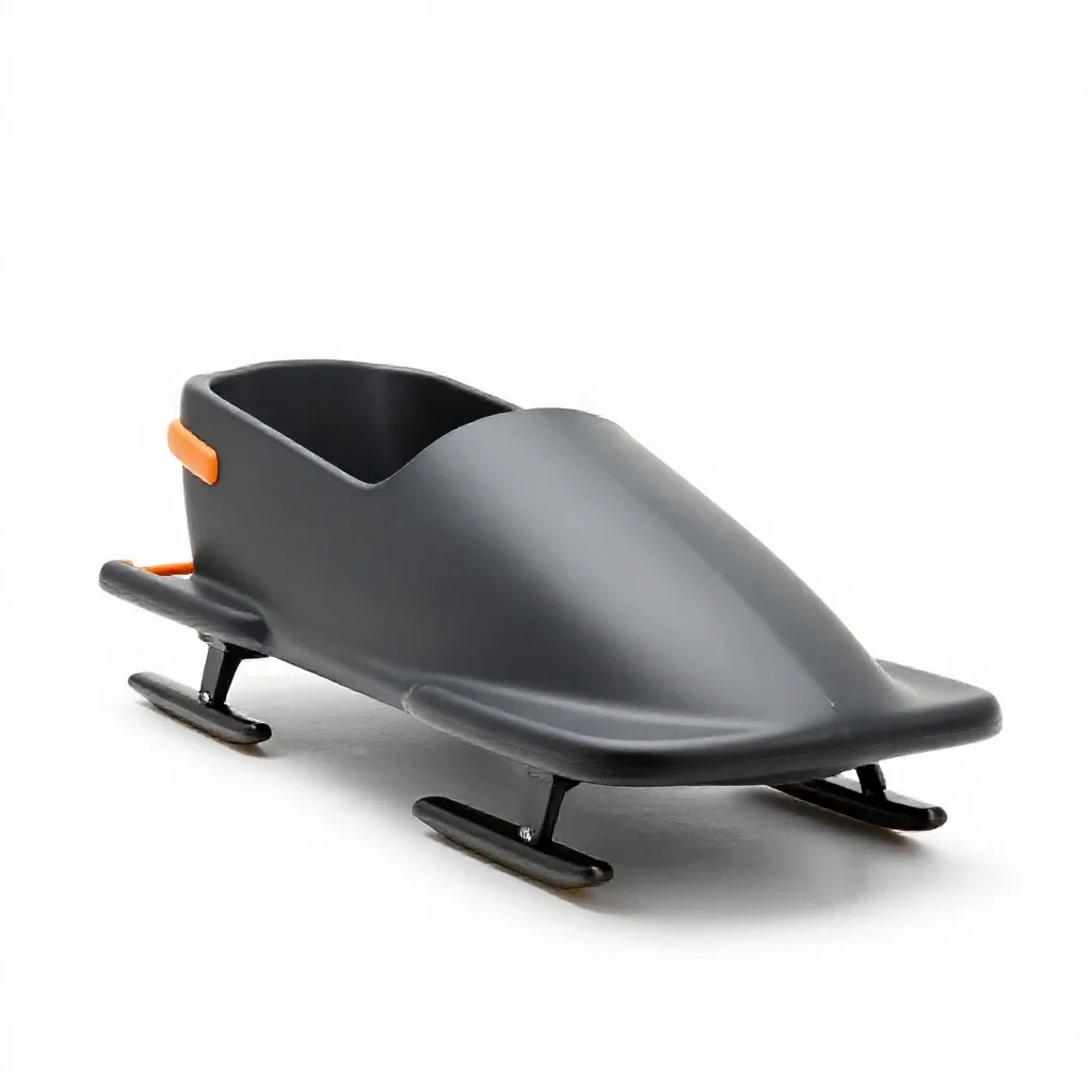 Toboggan isolated on a white background