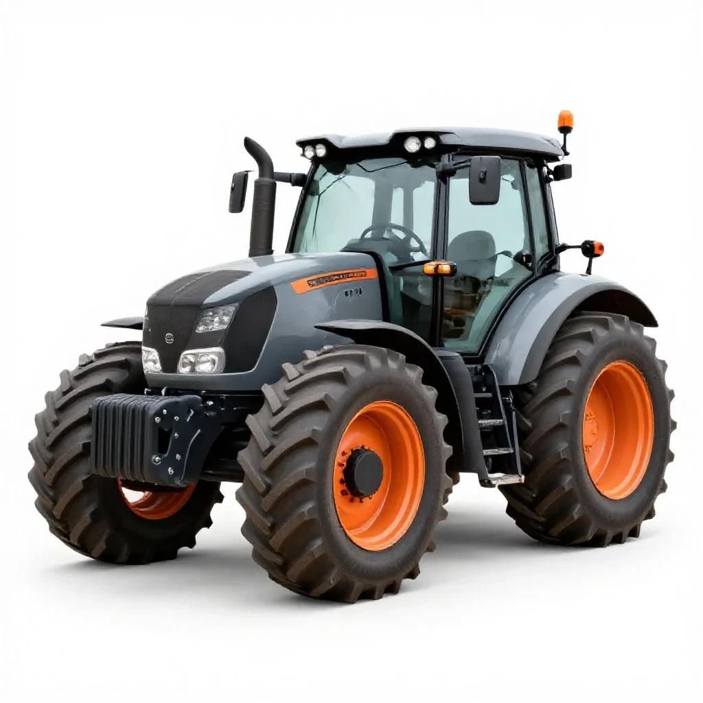 Tractor isolated on a white background