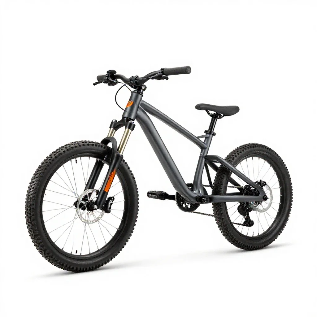 Trail bike isolated on a white background