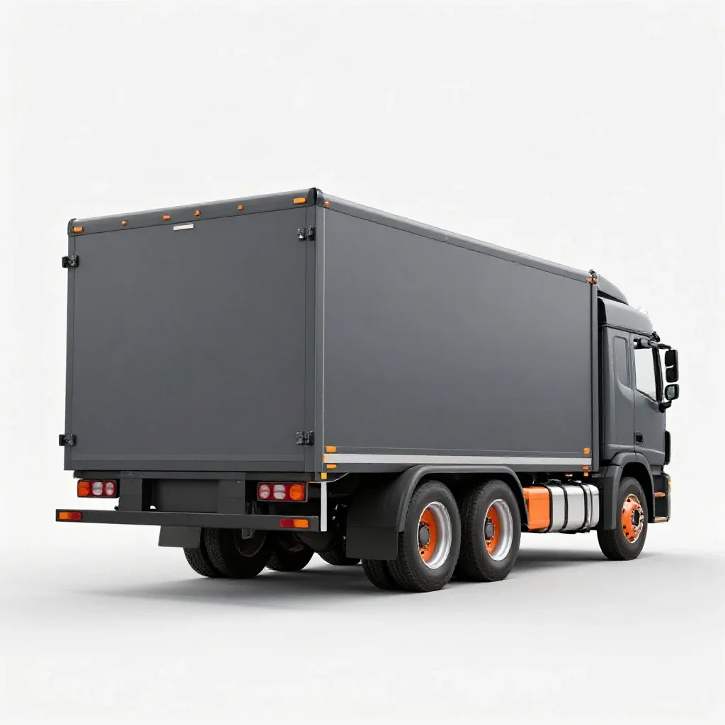 Trailer isolated on a white background