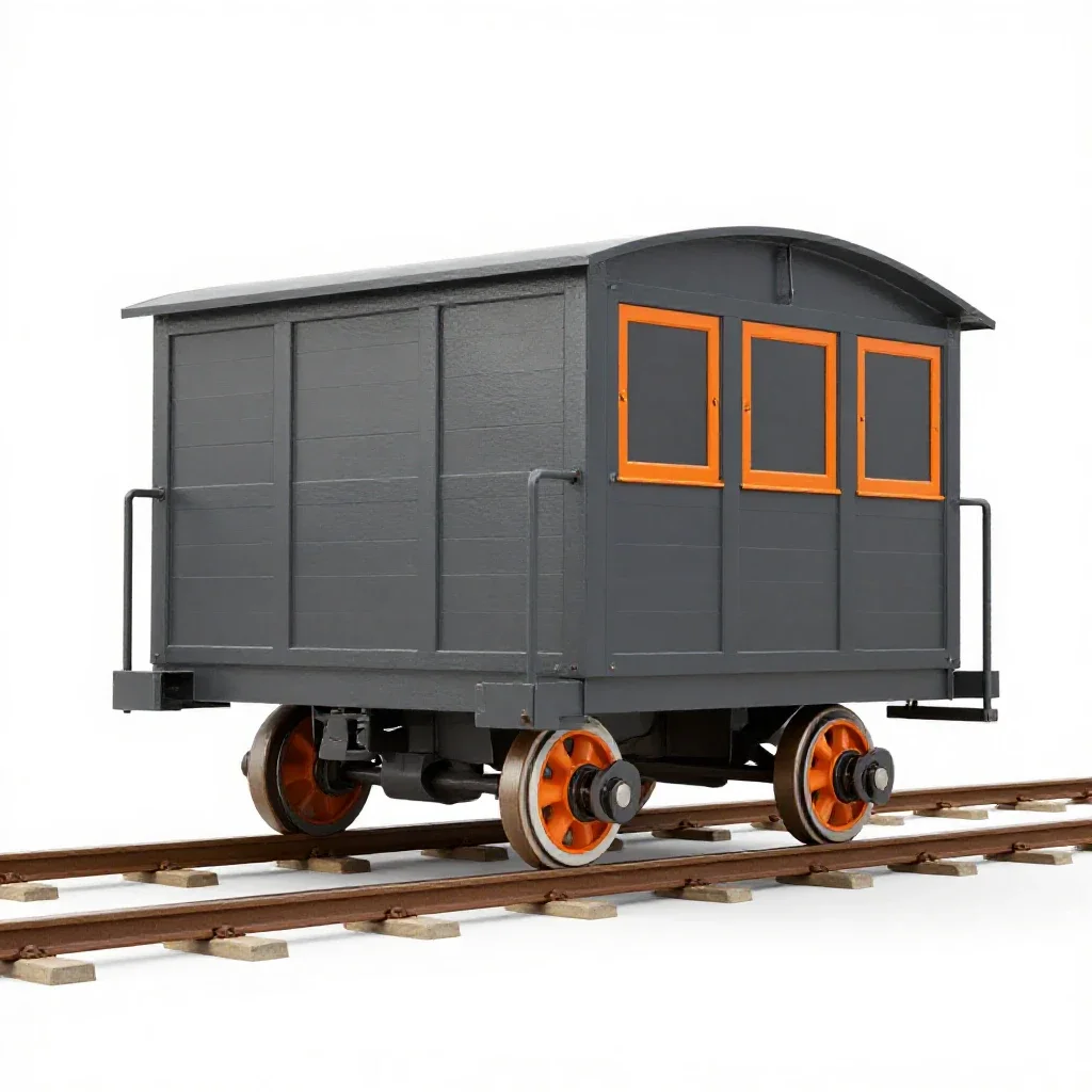 Tramcar isolated on a white background