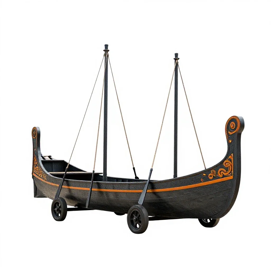 Trireme isolated on a white background