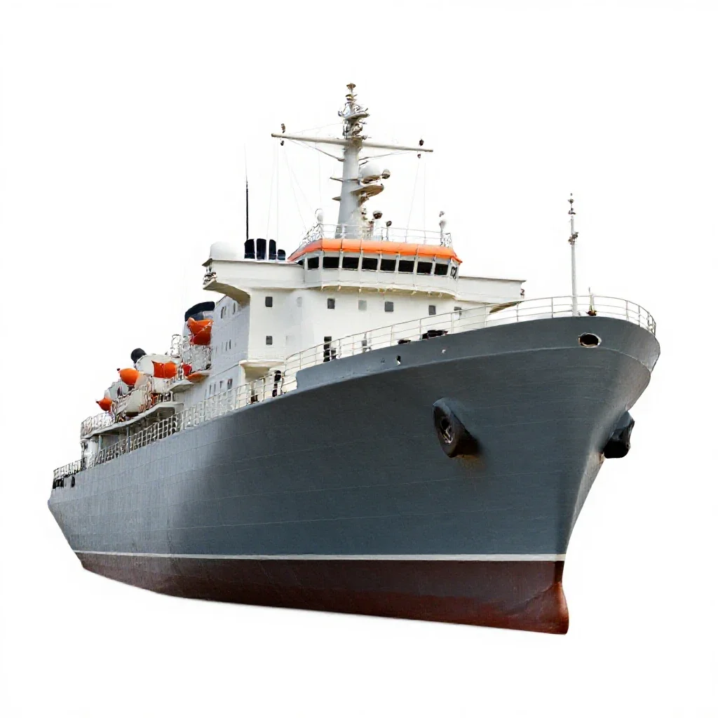 Troopship isolated on a white background