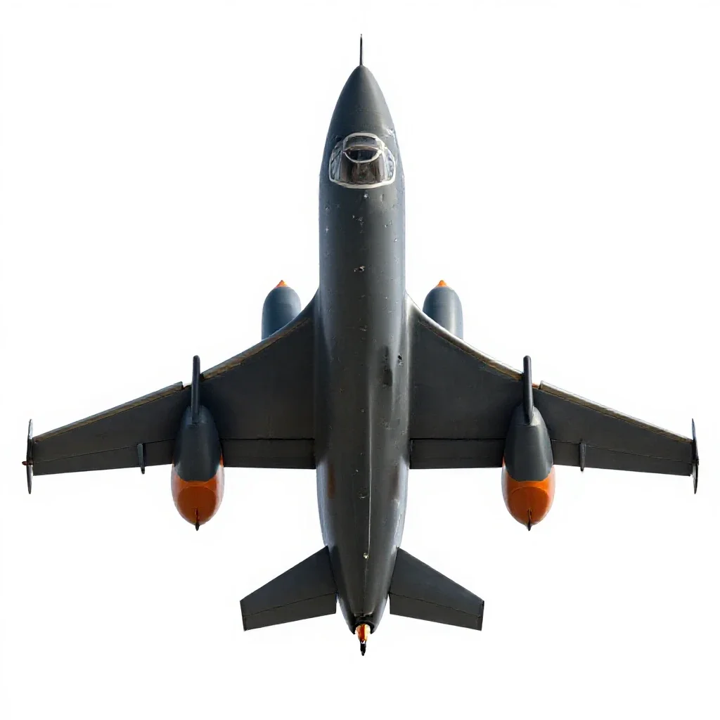 Twinjet isolated on a white background