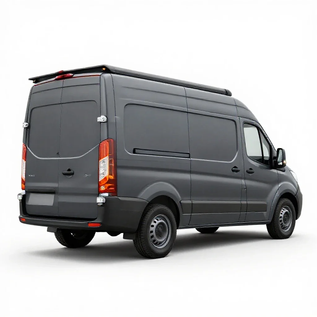 Van isolated on a white background