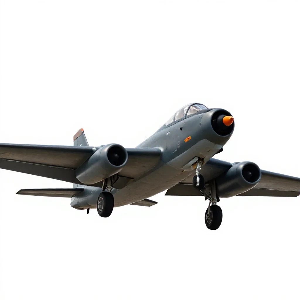 Warplane isolated on a white background