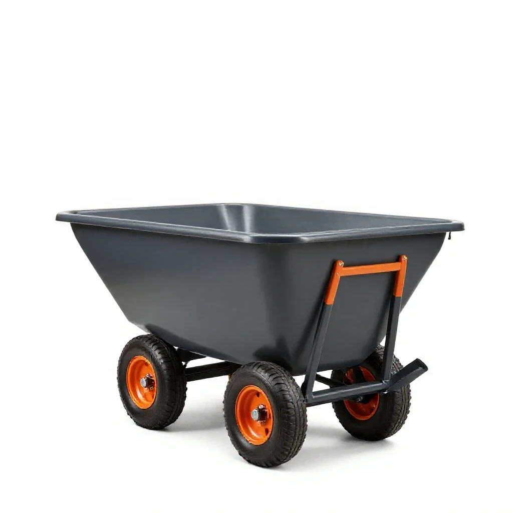 Water cart isolated on a white background