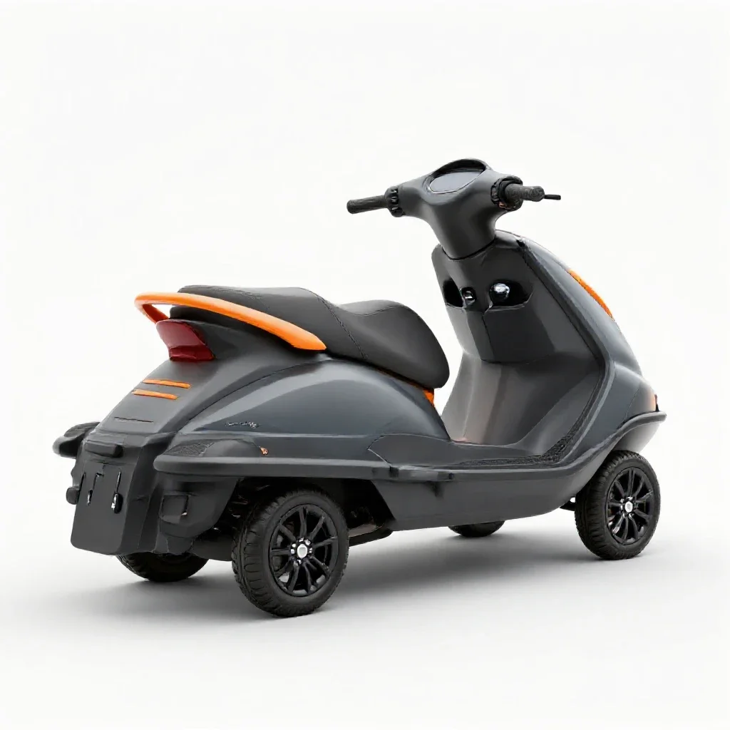 Water scooter isolated on a white background