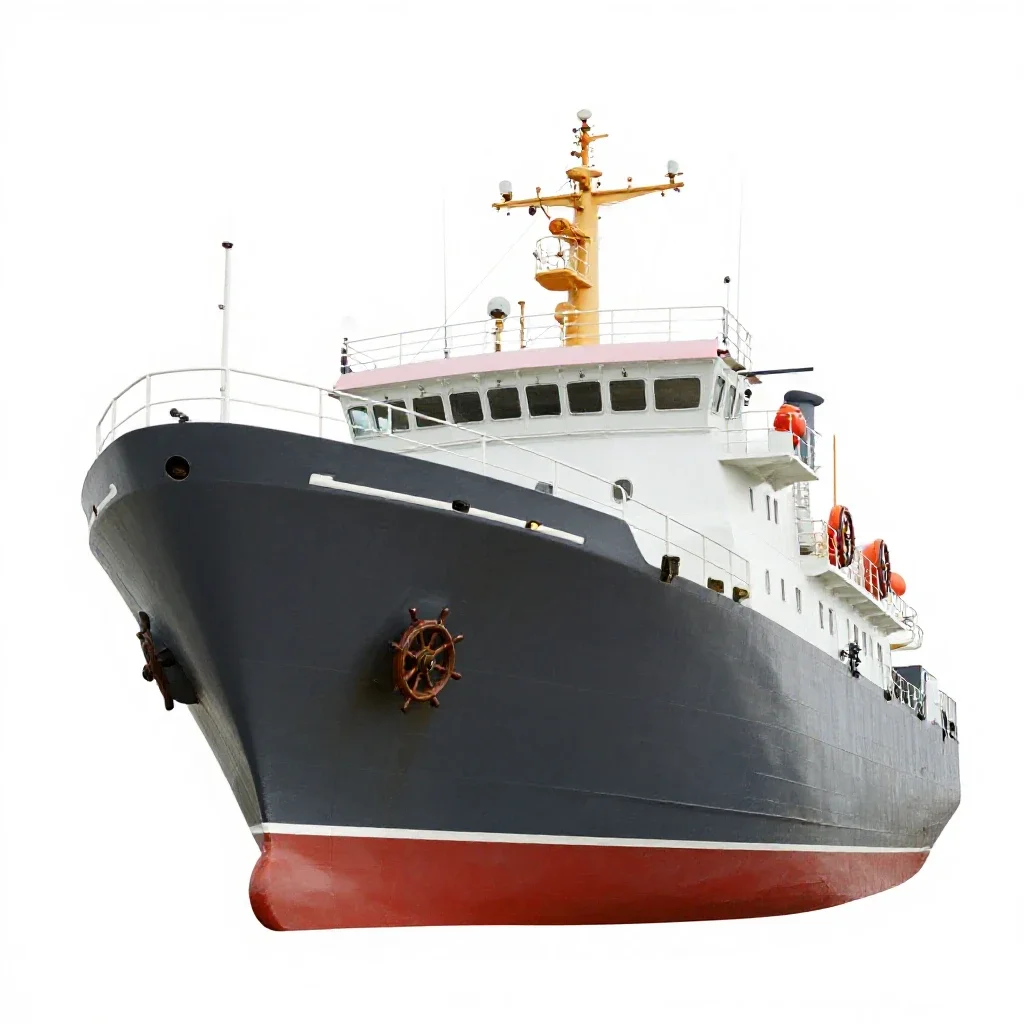 Weather ship isolated on a white background
