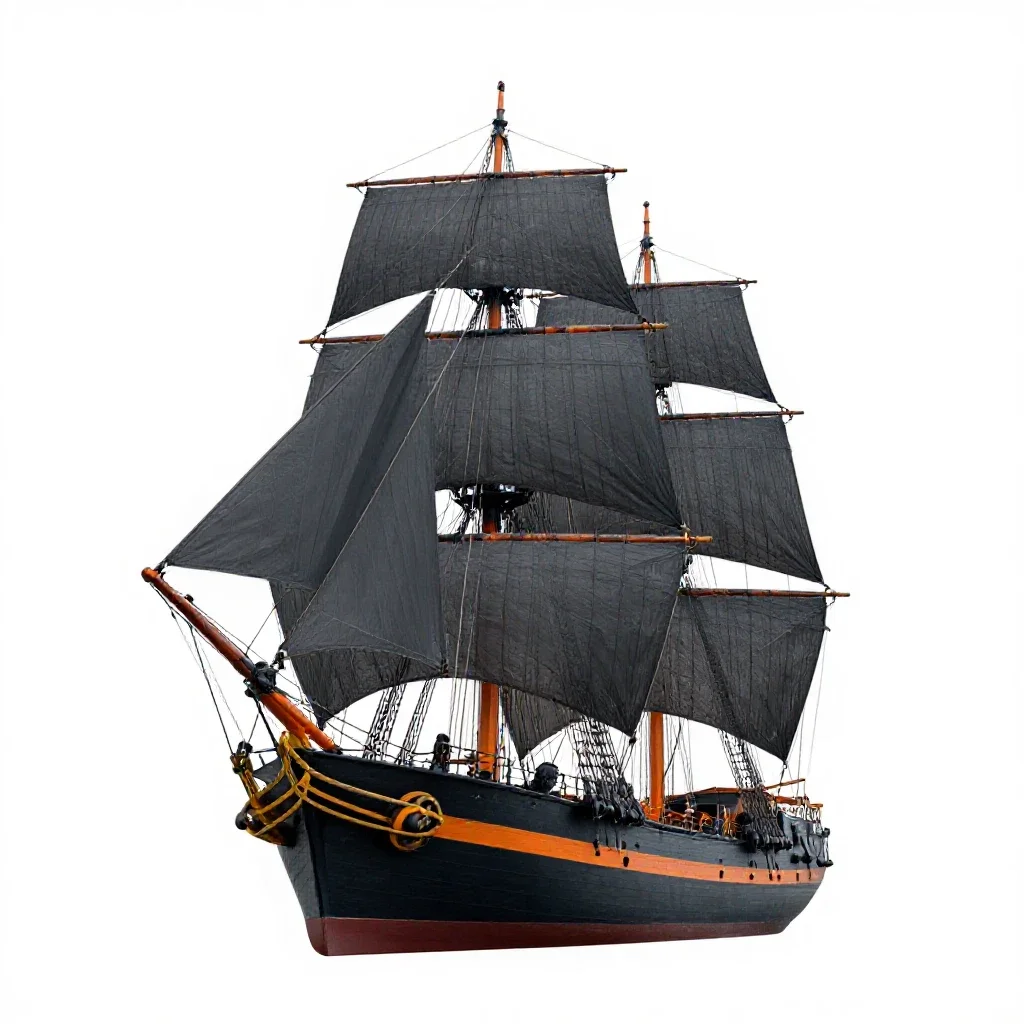 Windjammer isolated on a white background