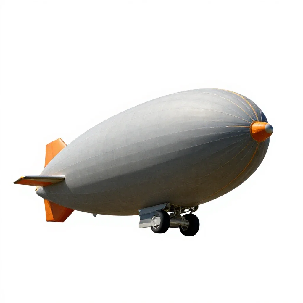 Zeppelin isolated on a white background