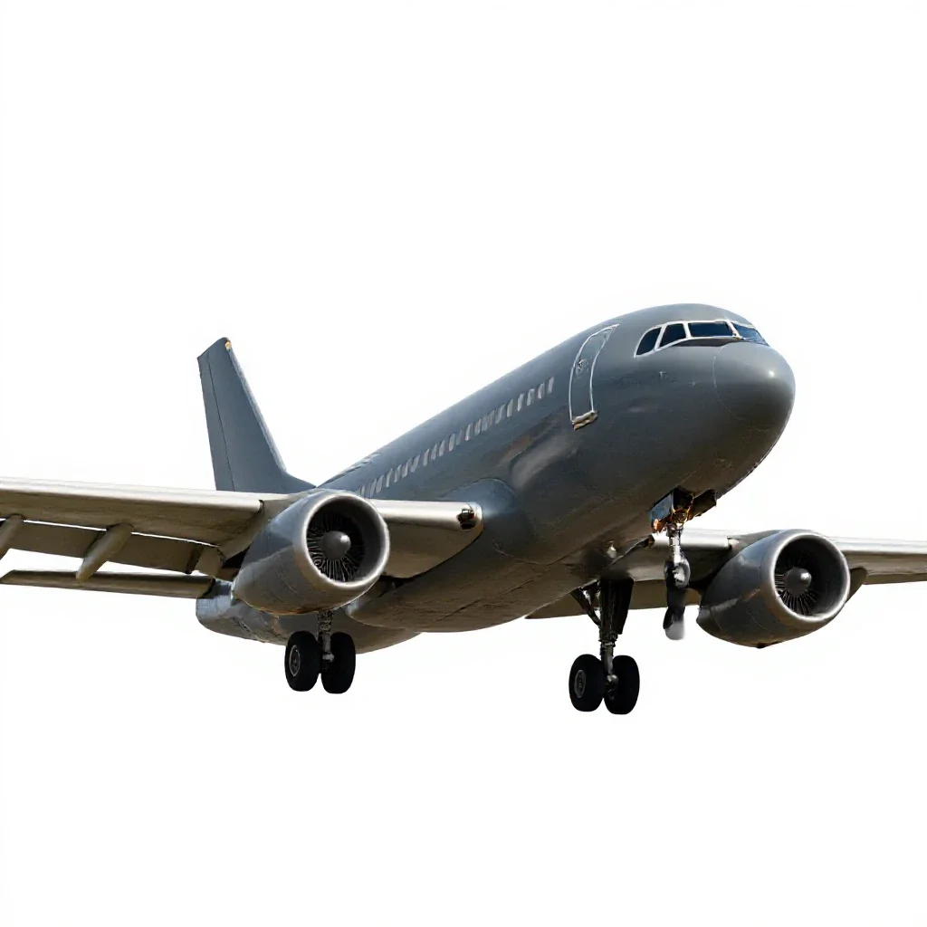 Airplane isolated on a white background