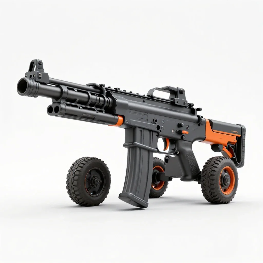 Assault gun isolated on a white background