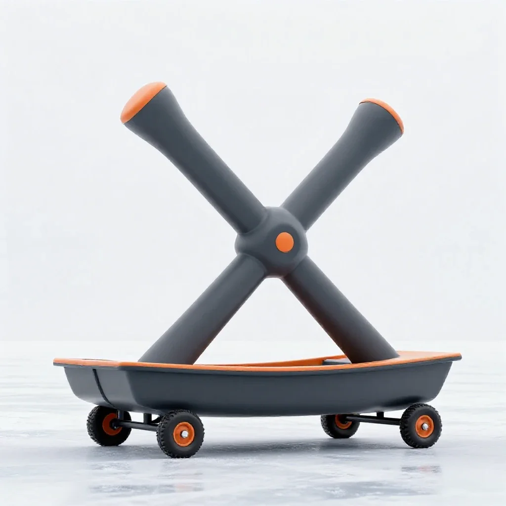 Iceboat isolated on a white background