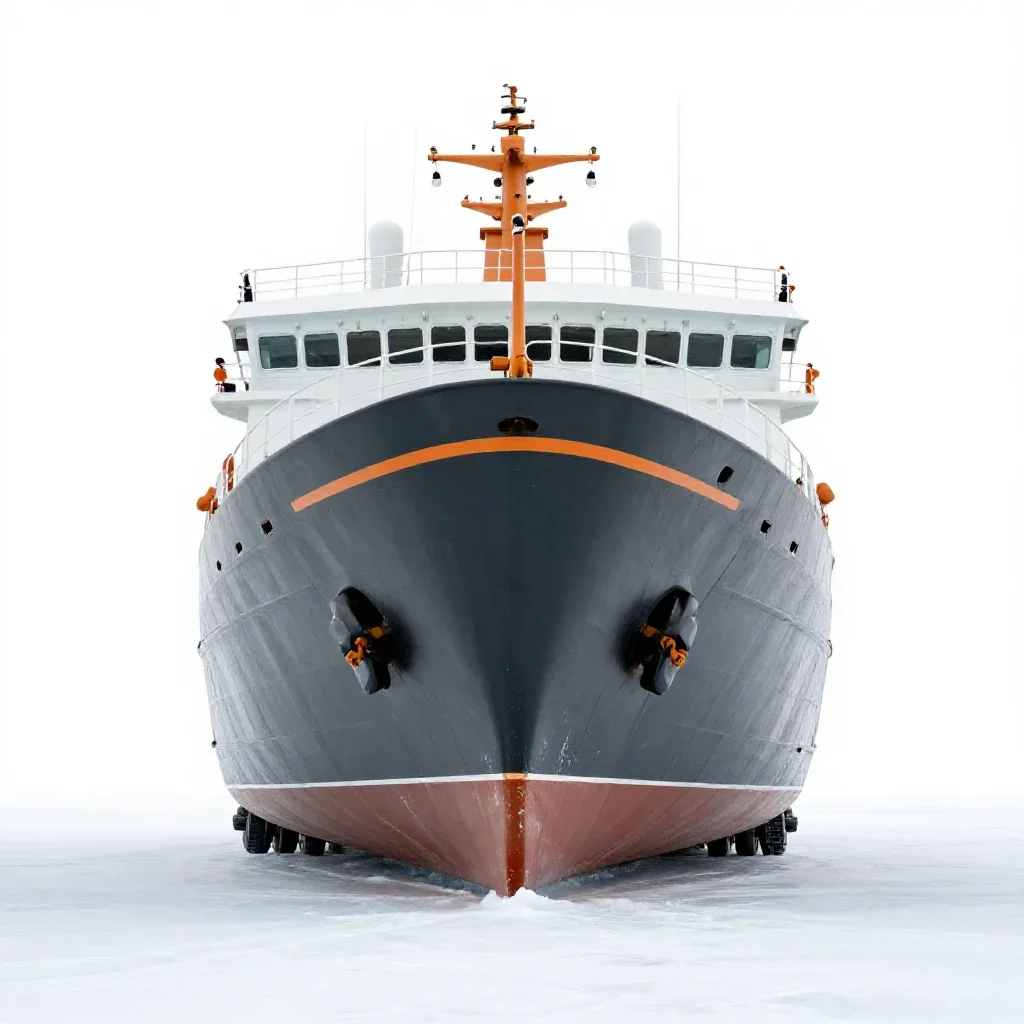 Icebreaker isolated on a white background