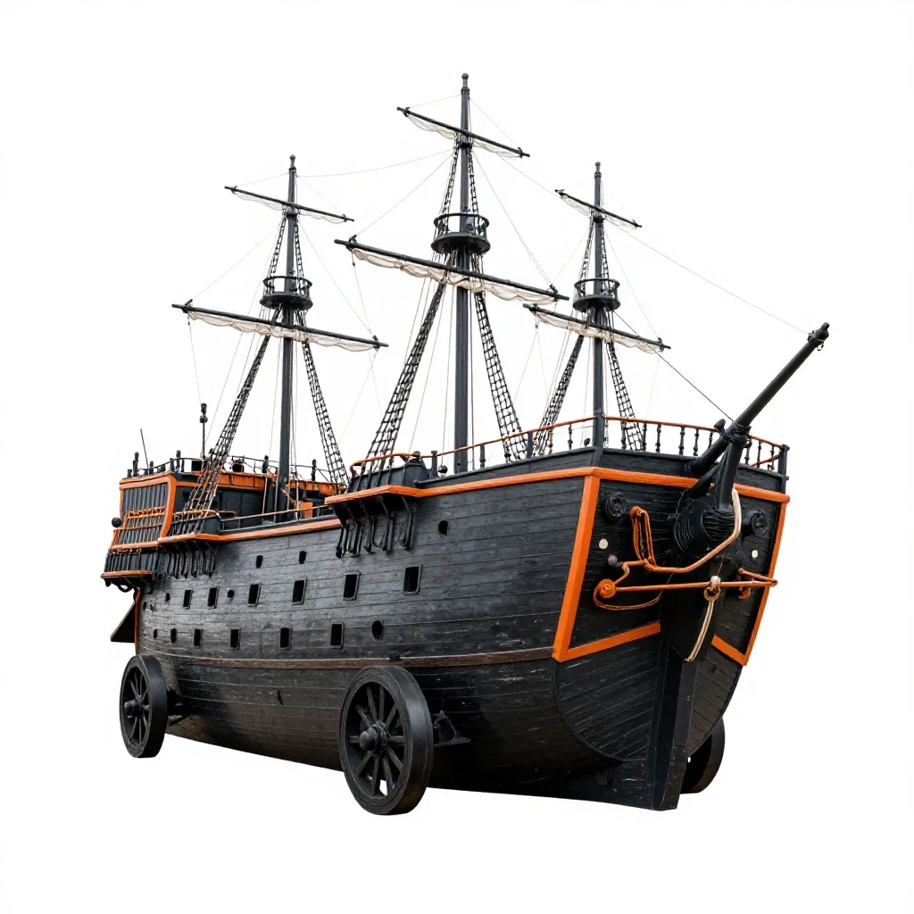 Ironclad isolated on a white background