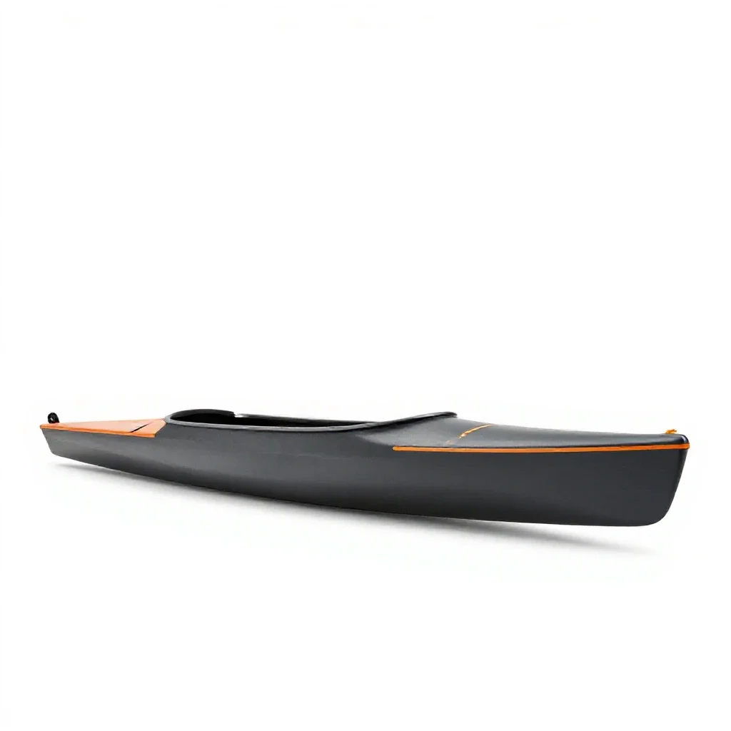 Outrigger canoe isolated on a white background