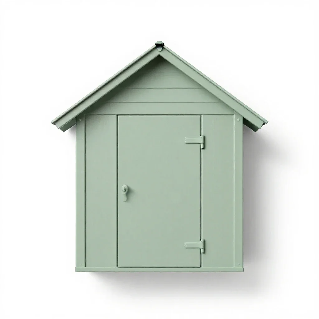 Boathouse isolated on a white background