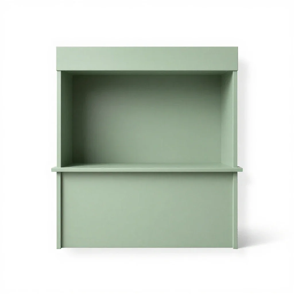 Booth isolated on a white background