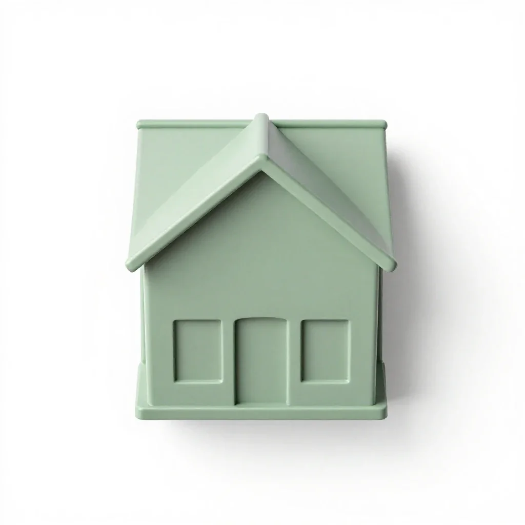 Building isolated on a white background