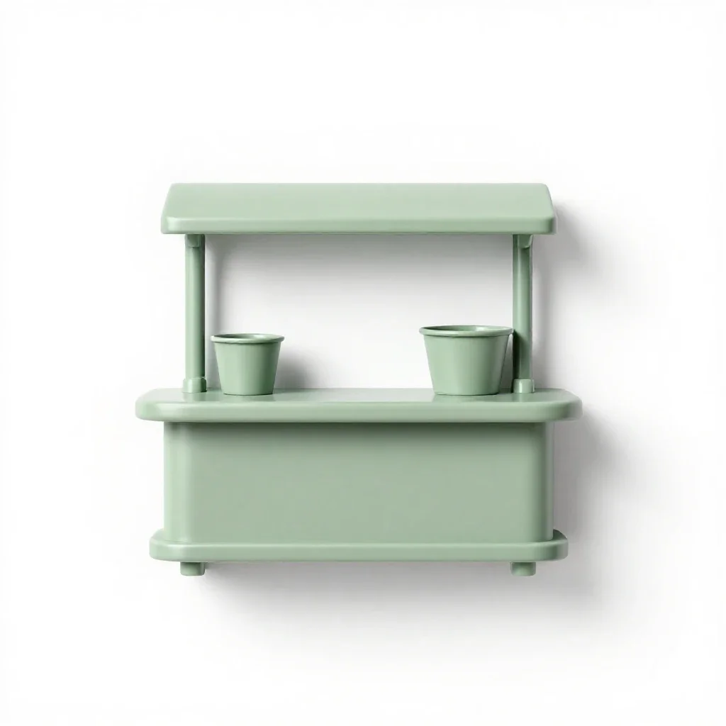 Cafeteria isolated on a white background