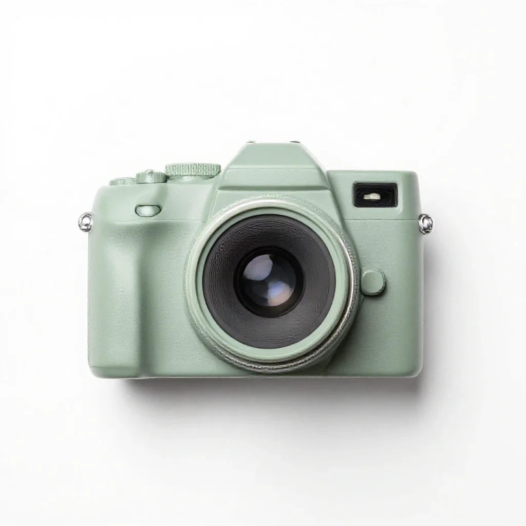Camera obscura isolated on a white background