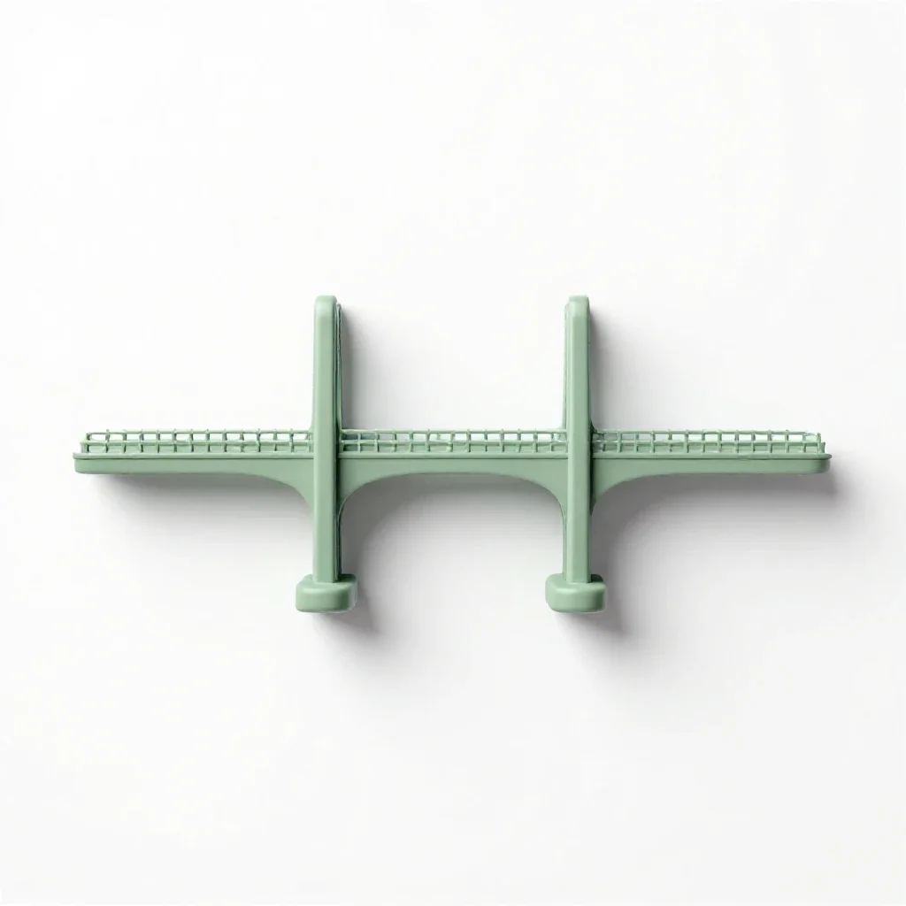 Cantilever bridge isolated on a white background