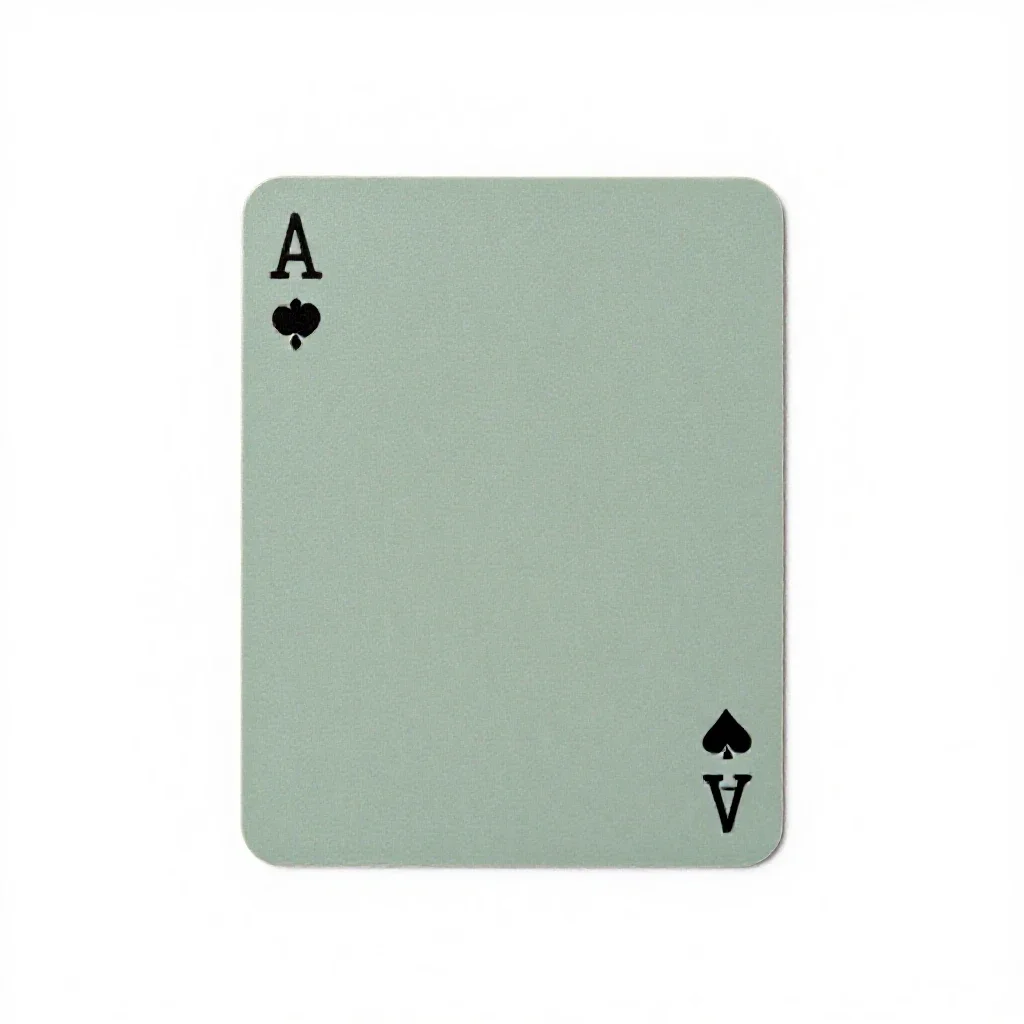 Cardroom isolated on a white background