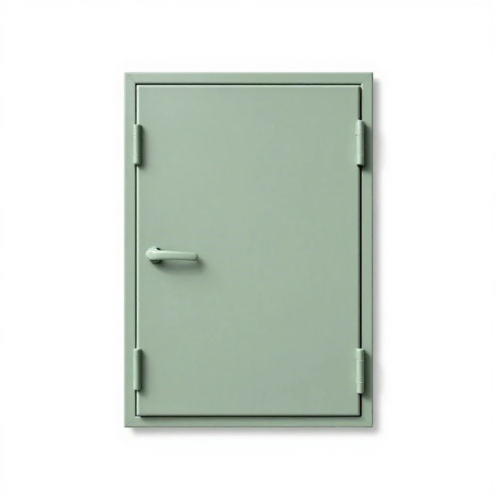 Cargo door isolated on a white background