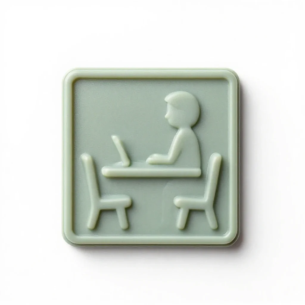 Carrel isolated on a white background