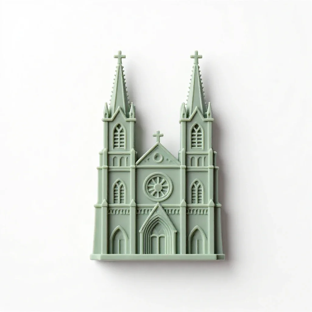 Cathedral isolated on a white background