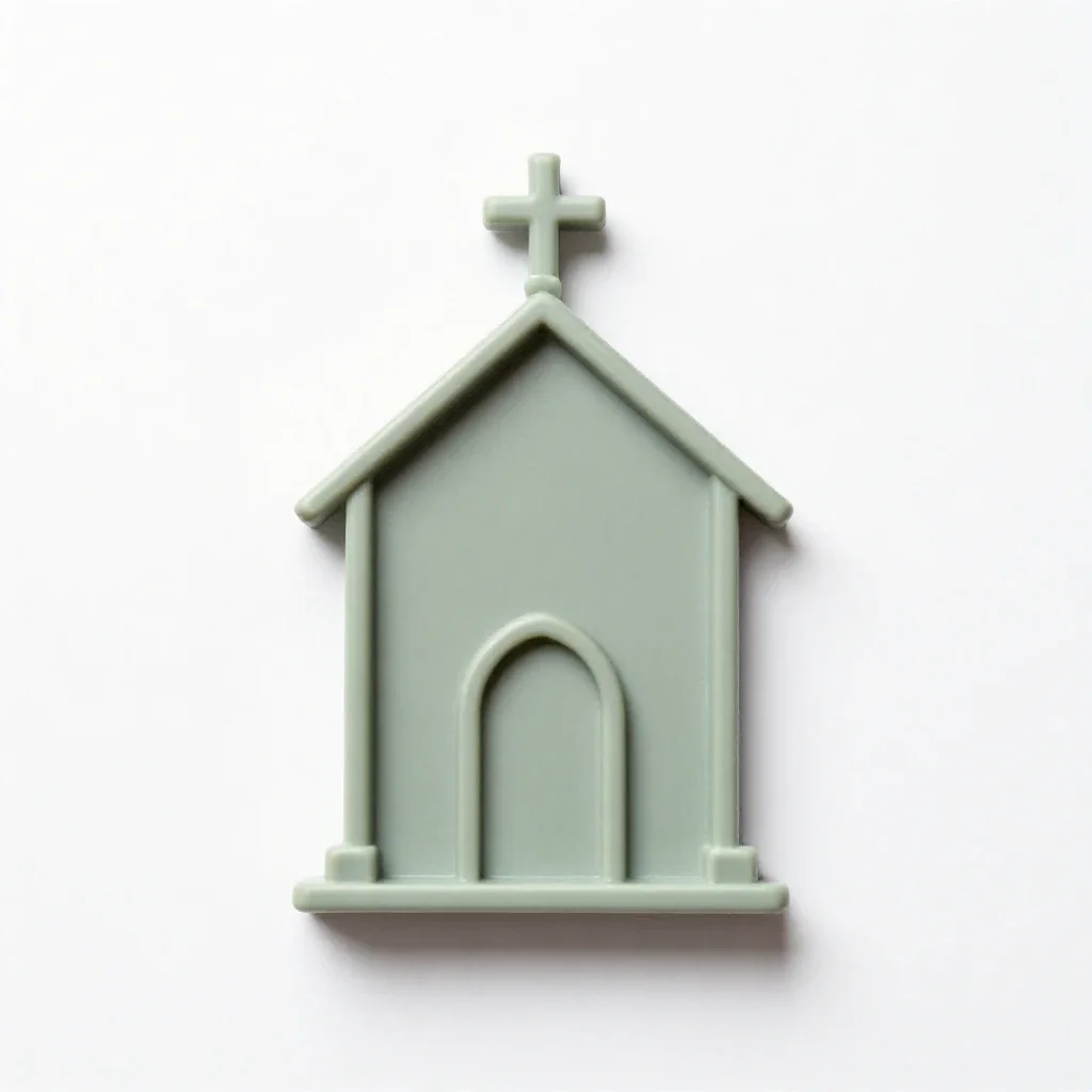 Chapel isolated on a white background