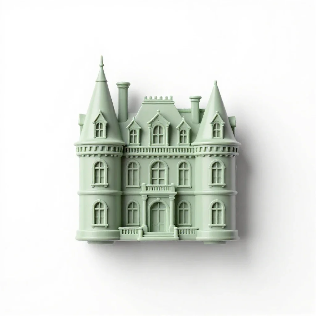 Chateau isolated on a white background