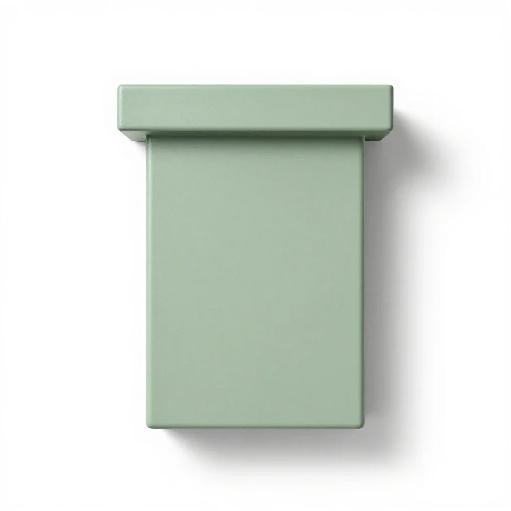 Chimney breast isolated on a white background