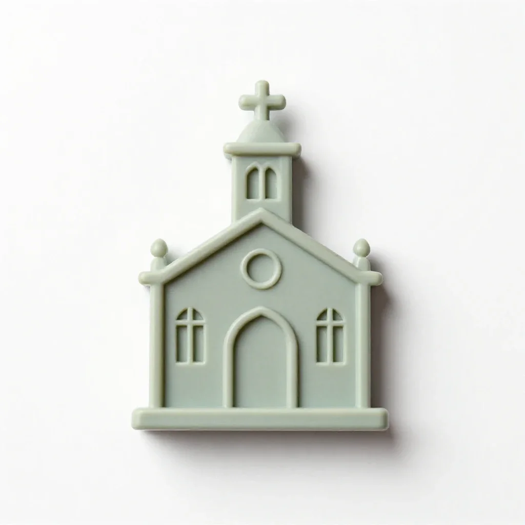 Church isolated on a white background