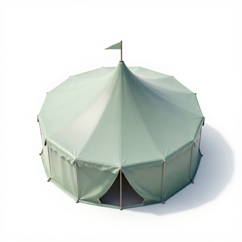 Circus tent isolated on a white background
