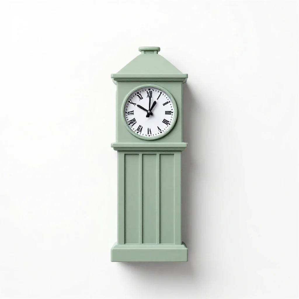 Clock tower isolated on a white background