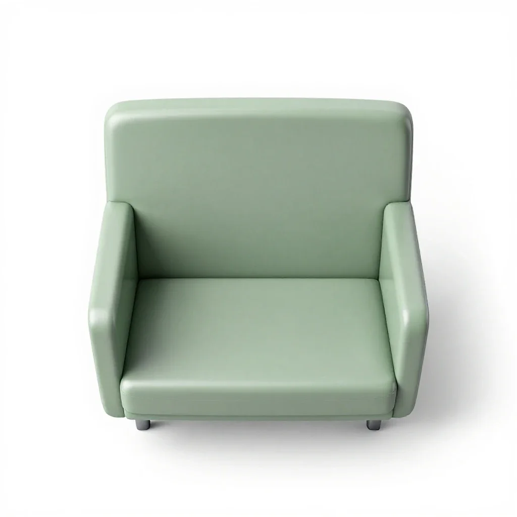Couchette isolated on a white background