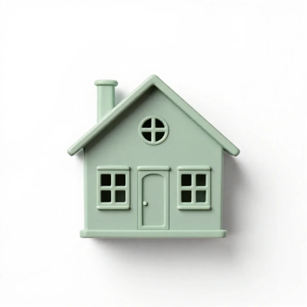 Dacha isolated on a white background