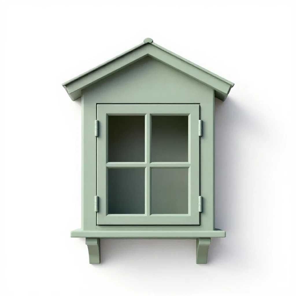 Dormer window isolated on a white background