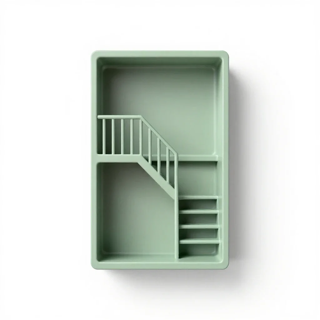 Duplex apartment isolated on a white background