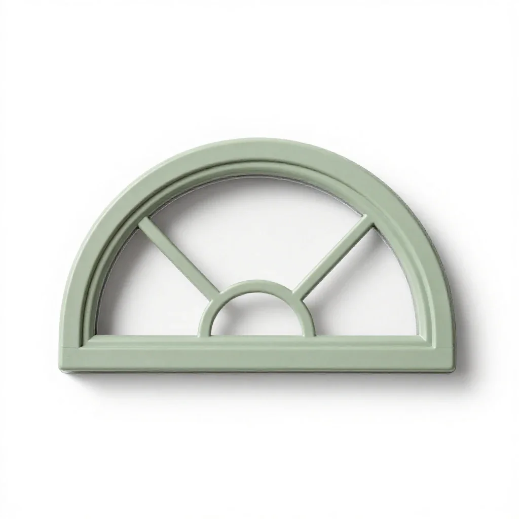 Fanlight isolated on a white background