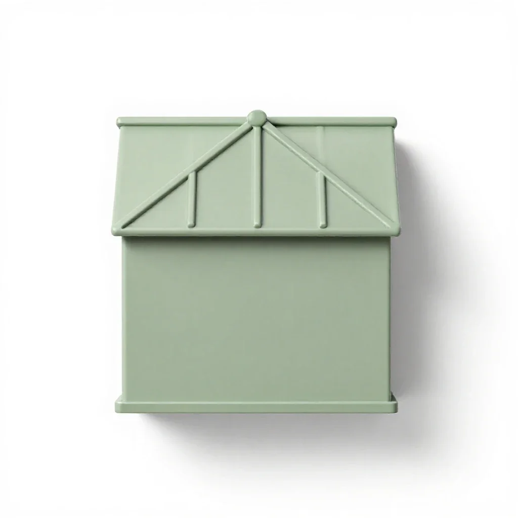 Farm building isolated on a white background