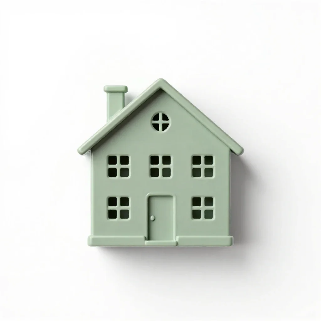 Farmhouse isolated on a white background
