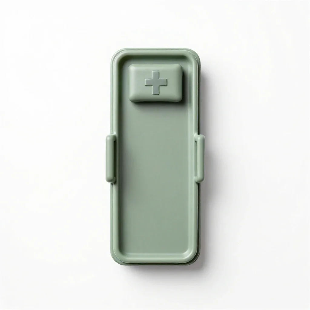 Field hospital isolated on a white background
