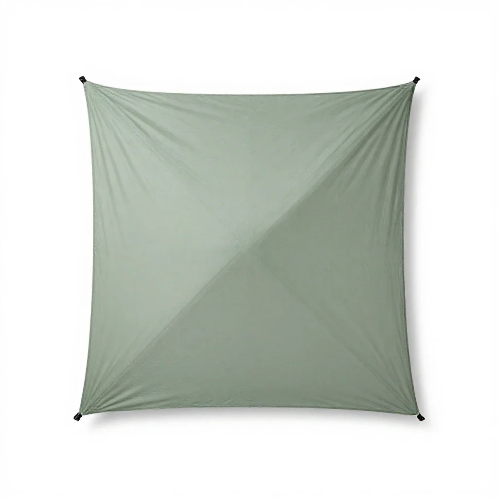 Field tent isolated on a white background
