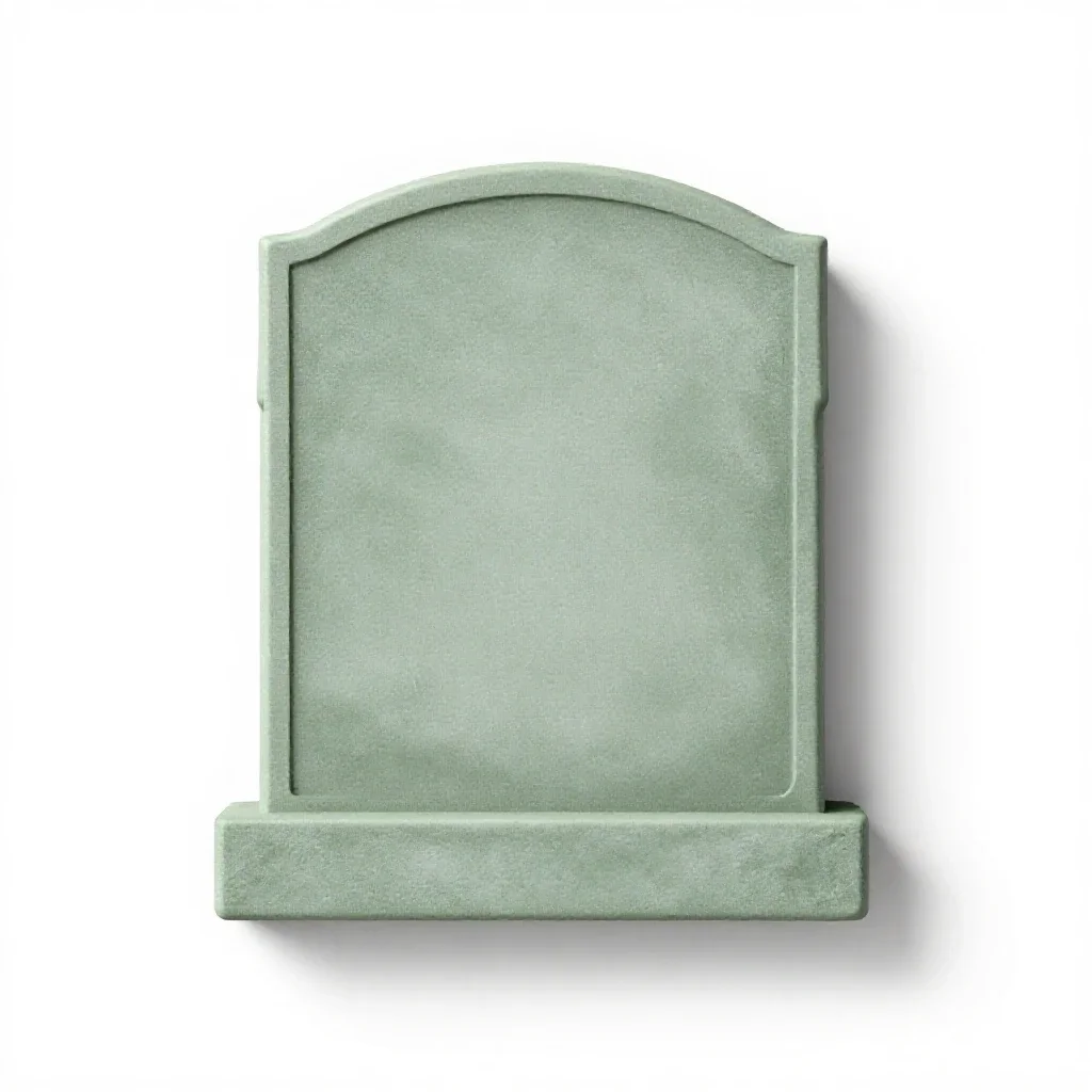 Gravestone isolated on a white background